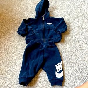 0-6 M Navy Nike Matching tracksuit